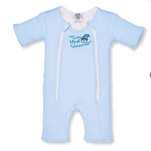 Baby Merlin’s Magic Blue Cotton Sleepsuit,3 to 6 Months.